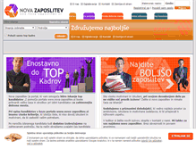 Tablet Screenshot of nova-zaposlitev.si